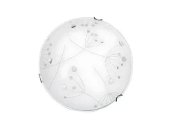 Lampada De Tecto Maryland, Cromio, Branco, 50X50X11 Cm, Epikasa