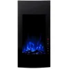 Lareira Elétrica Curva Vulcano - C41 X L13 X A81 Cm - Preta