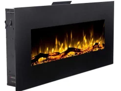 Lareira Elétrica Lalita - C110 X L14 X A49 Cm - Preta