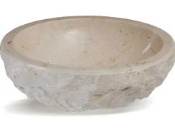 Lavatório De Casa De Banho Em Marmore Lime - Cor Creme