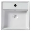 Lavatório De Casa De Banho Quadrado Branco - Verini