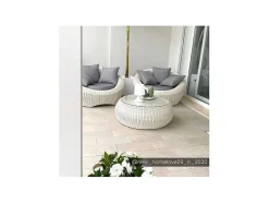Lote De 2 Cadeiroes De Jardim Em Resina Entrancada Cru - Whiteheaven