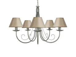 Lustre Tosel Cote D'Ivoire A Tecido Braco Taupe D84 X H90 Cm