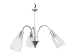 Lustre Tosel Lustralia Vidro Braco Cinza D56 X H80 Cm