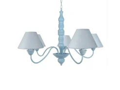 Lustre Tosel Menton Tecido Braco Cinza D84 X H90 Cm