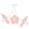 Lustre Tosel Pivoine Metal Braco Pastel D50 X H40 Cm
