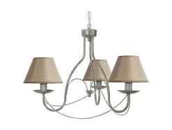 Lustre Tosel Provencale Tecido Braco Taupe D62 X H80 Cm