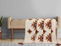 Manta De Sofá Tufada 130 X 180 Cm Algodao Multicolor - Magna