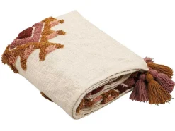 Manta De Sofá Tufada 130 X 180 Cm Algodao Multicolor - Magna