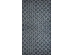 Manta Oyace - Acrilico E La - 130 X 170 Cm - Marfim E Azul