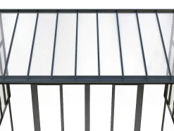 Marquise Em Aluminio E Policarbonato Com Protecao Uv 15,8 M Antracite - Mathilda
