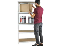Mbi - Prateleira Metalica 5 Prateleiras 875 Kg Branco X2