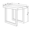 Mesa Consola Extensivel, 300, Para 14 Péssoas, Pés De Madeira, Cimento