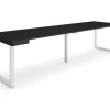 Mesa Consola Extensivel, 300, Para 14 Péssoas, Pés De Madeira, Preto