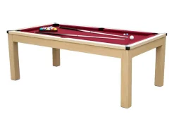 Mesa Convertivel - Mesa De Bilhar E De Ping Pong Balthazar - 213*112*81.5 Cm - Vermelho