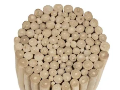 Mesa De Apoio Em Teca Cor Natural - Lutiana