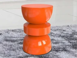 Mesa De Apoio Metal Laranja - Tuvami