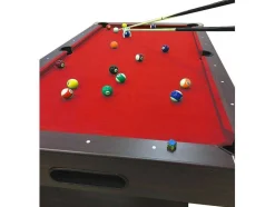 Mesa De Bilhar De 7 Pés Completa Com Acessórios Iron Red