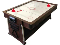 Mesa De Bilhar 7 Pés Multijogo Vermelho Air Hockey + Ping Pong - Stark