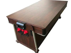 Mesa De Bilhar 7 Pés Multijogo Vermelho Air Hockey + Ping Pong - Stark