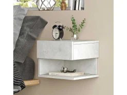 Mesa De Cabeceira De Parede Luvio - Venprodin - Pedra 35 Cm