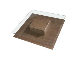 Mesa De Cafe Em Mdf Folheado A Noz Natural, 0,5Mm De EsPéssura 2017