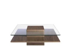 Mesa De Cafe Em Mdf Folheado A Noz Natural, 0,5Mm De EsPéssura 2017