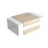 Mesa De Cafe Simon, Branco, Sonoma, 100X60X35 Cm, Epikasa