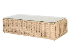 Mesa De Centro De Jardim Em Resina Entrelacada - Obidos