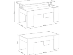 Mesa De Centro Elevatoria Elise Muda Sua Combinacao De Funcionalidade E Design Ideal Para Sua Casa