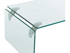 Mesa De Centro Em Vidro Temperado Transparente - Madro