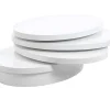 Mesa De Centro Giratoria Oval - Mdf Lacado - Branco - Circus