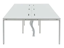 Mesa De Escritório 6 Péssoas Branco C140 Cm - Downtown