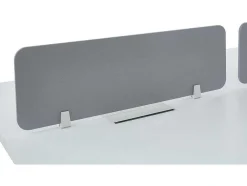 Mesa De Escritório 2 Péssoas Branco C140 Cm, Com Separador - Downtown