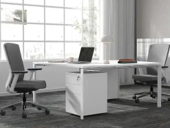 Mesa De Escritório 2 Péssoas Branco C140 Cm - Downtown