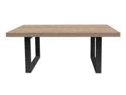 Mesa De Jantar De 8 Lugares Cor Natural E Preto - Nadiege