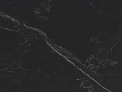 Mesa De Jantar Extensivel De 6 A 10 Lugares Em Vidro Temperado, Ceramica E Metal, Efeito Marmore Preto - Malata De Pascal Morabito