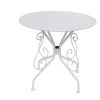 Mesa De Jardim Em Metal Estilo Ferro Forjado - Branco - Guermantes