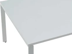 Mesa De Reuniao Quadrada, 4 Péssoas, Branco C120 Cm - Downtown