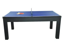 Mesa Transformavel De Bilhar E Ping-Pong Cor Preta De C182 X L102 X A80 Cm - Sousa