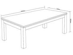 Mesa Transformavel De Bilhar E Ping-Pong Cor Preta De C182 X L102 X A80 Cm - Sousa