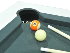 Mesa Transformavel De Bilhar E Pingpong Cor Branca De C182 X L102 X A80 Cm - Henk