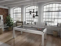 Mesa Transformavel De Bilhar E Pingpong Cor Branca De C182 X L102 X A80 Cm - Henk