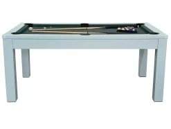 Mesa Transformavel De Bilhar E Pingpong Cor Branca De C182 X L102 X A80 Cm - Henk