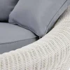 Mobiliário De Jardim Em Resina Entrancada Cru: Sofá, 2 Cadeiroes E Mesa De Centro - Whiteheaven