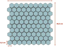 Mosaico De Chao E De Parede Em Marmore Cinza Pack De 1 M - Caralis