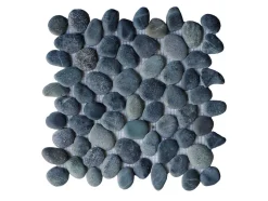 Mosaico De Chao E De Parede Seixos Naturais Cinza Antracite Pack De 1 M - Ola