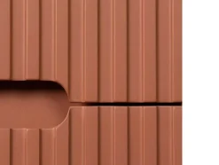 Móvel De Casa De Banho Suspenso Com Lavatório Embutido Terracota Listrada 80 Cm - Pavani