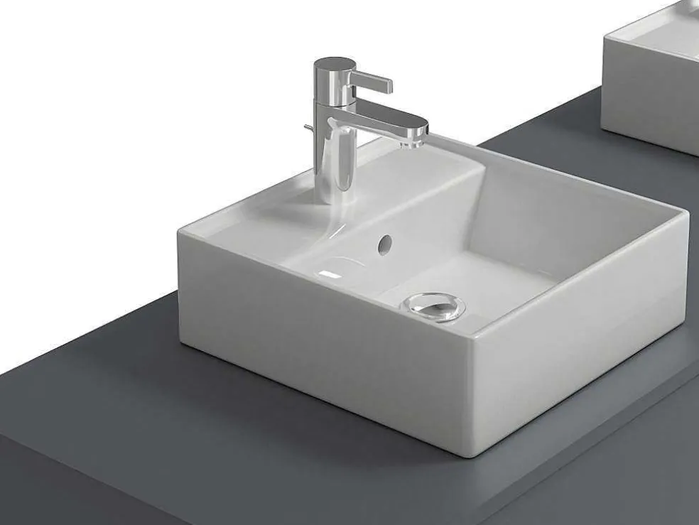Móvel De Casa De Banho Suspenso Com Lavatório Duplo Cor Cinza Antracite C150 Cm - Isaure Ii