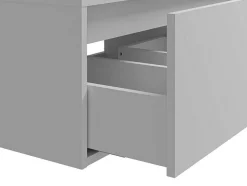 Móvel De Casa De Banho Suspenso Branco Com Lavatório Duplo C150 Cm - Isaure Ii